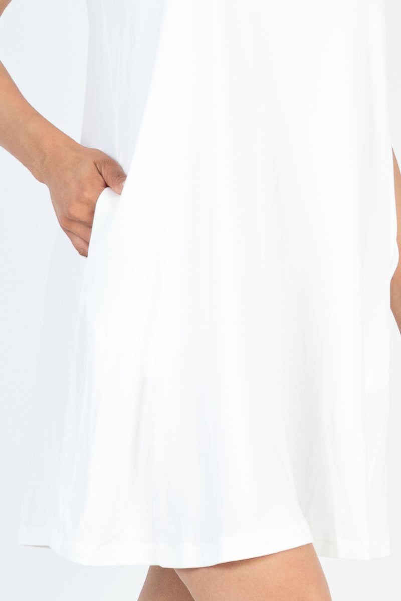 Comfy Sleeveless Flare Mini Dress