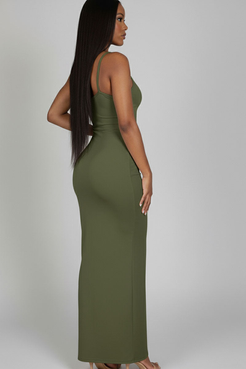 Ribbed Mermaid Hem Camisole Maxi Dress (CAPELLA)