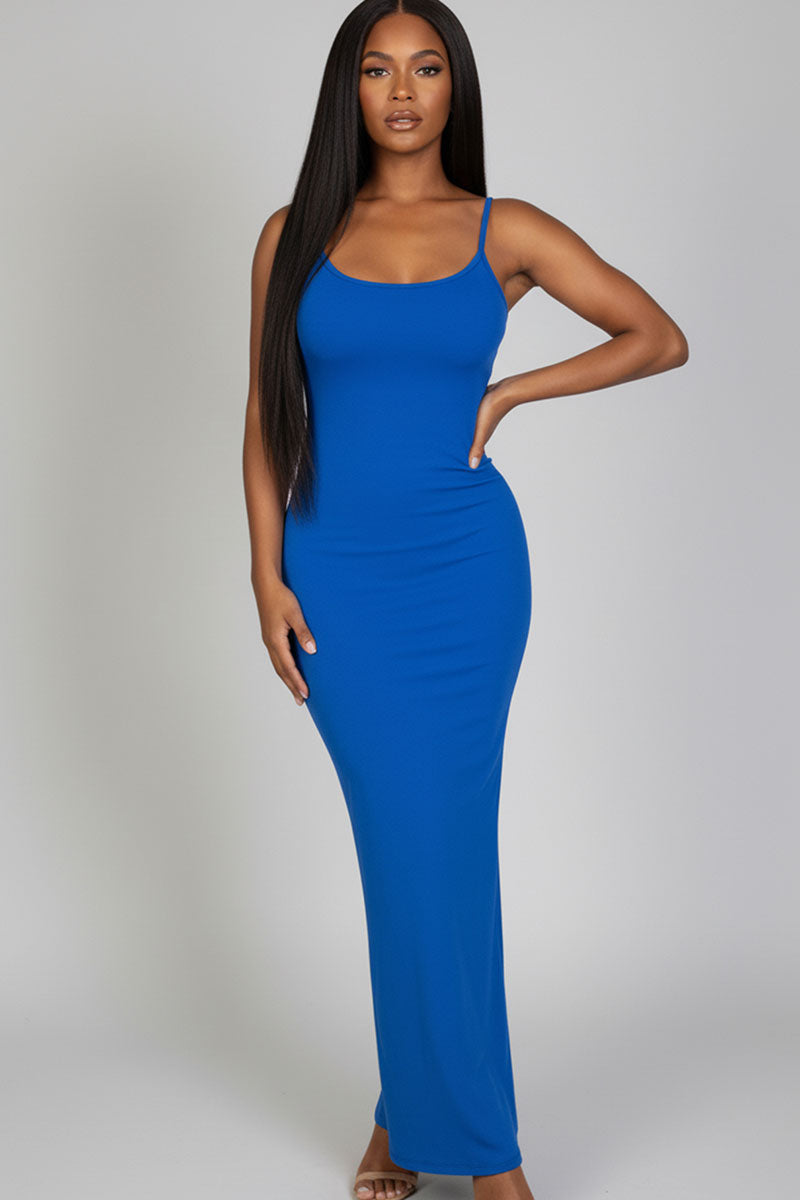 Ribbed Mermaid Hem Camisole Maxi Dress