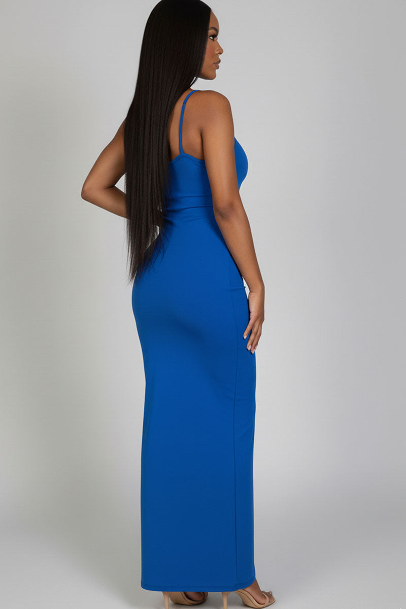 Ribbed Mermaid Hem Camisole Maxi Dress