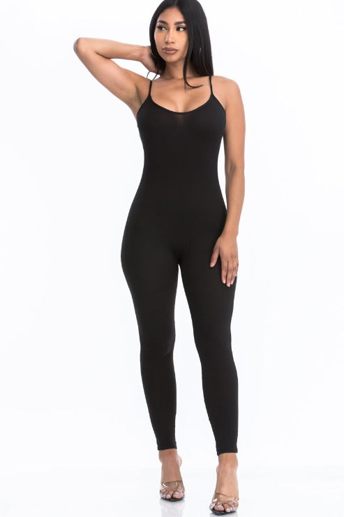 Solid Bodycon Cami Jumpsuit (CAPELLA)