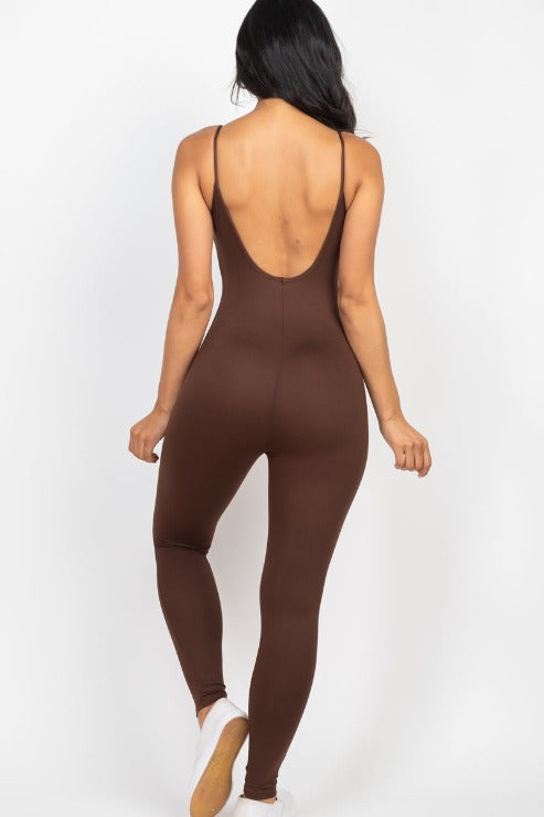 Solid Bodycon Cami Jumpsuit (CAPELLA)