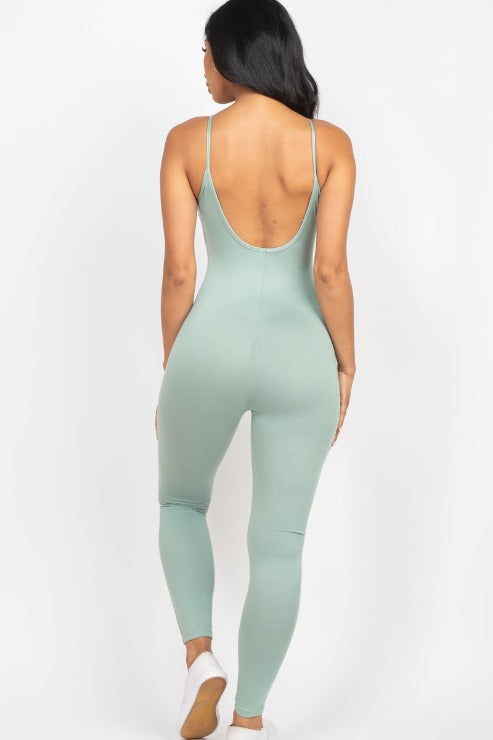 Solid Bodycon Cami Jumpsuit (CAPELLA)