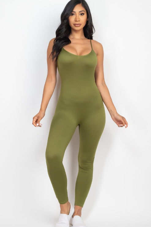 Solid Bodycon Cami Jumpsuit (CAPELLA)