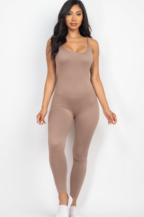 Solid Bodycon Cami Jumpsuit (CAPELLA)