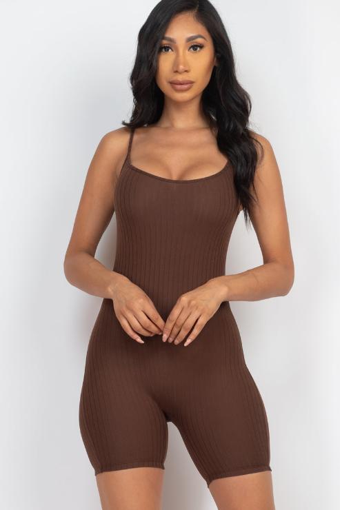 Ribbed Bodycon Romper (CAPELLA)