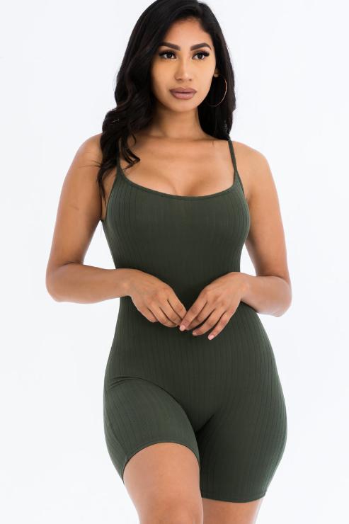 Ribbed Bodycon Romper (CAPELLA)