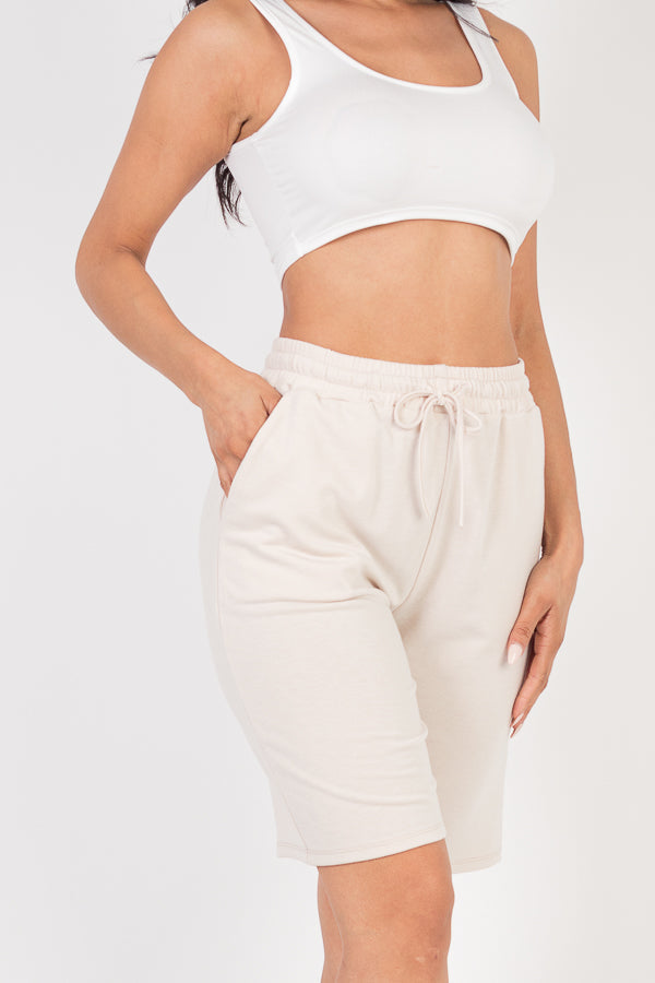 French Terry Bermuda Shorts