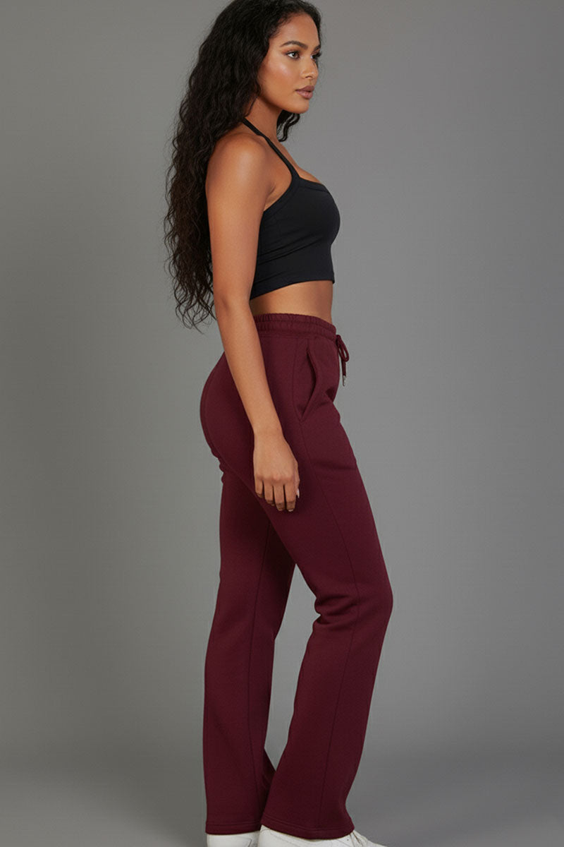 Drawstring Waist Slant Pocket Sweatpants